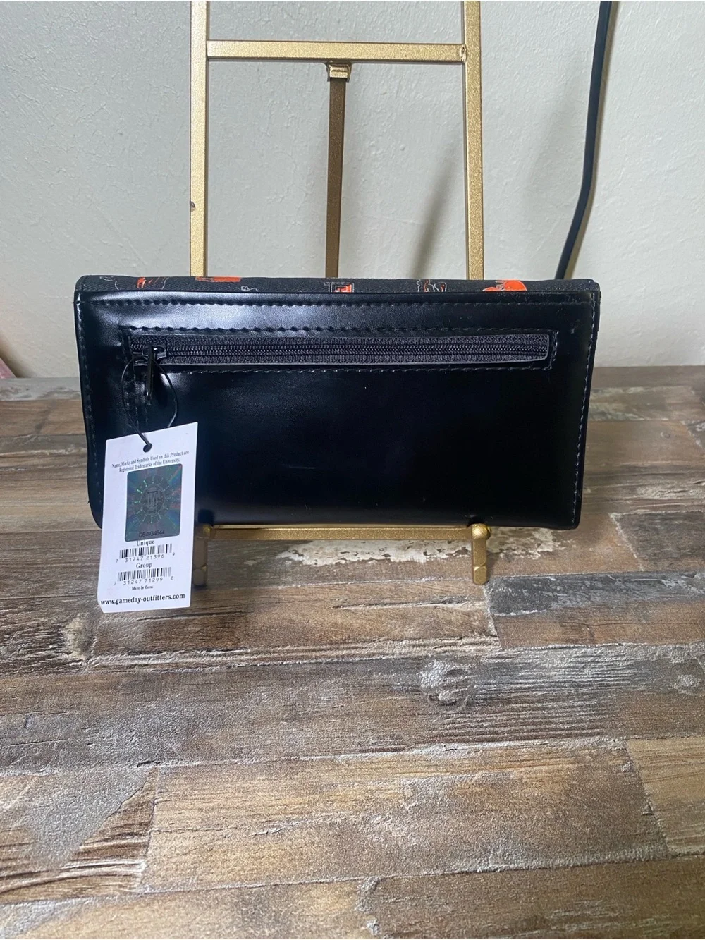 TEXAS TECH RED RAIDERS Black & Orange Wallet - Team Logo Design